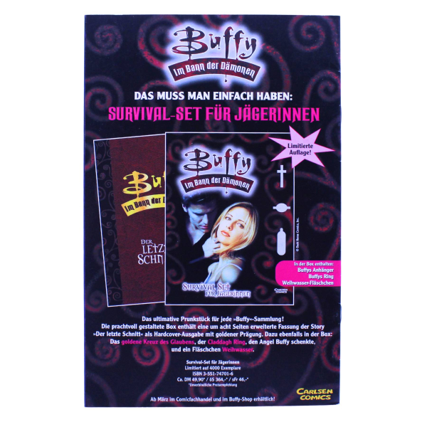 Buffy Im Bann der Dämonen Comic 14 Carlsen mit Poster | Hoppla-Stuff